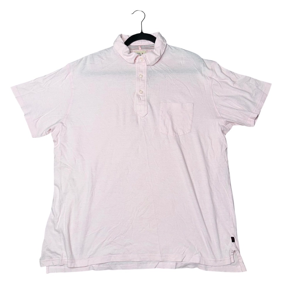 Relwen Polo‎ Shirt Mens 2X Pink Excellent Short Sleeve Cotton Jersey Pocket